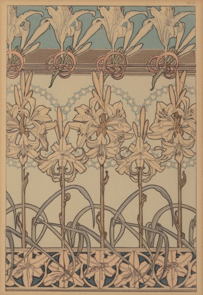 Textile design, c. 1900.