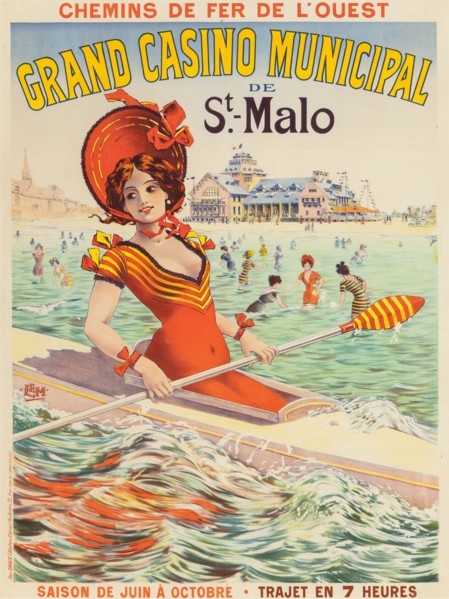 Grand Casino Municipal de St. Malo , 1890s.
