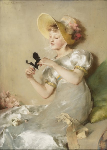 The Papercutting, c. 1890.
