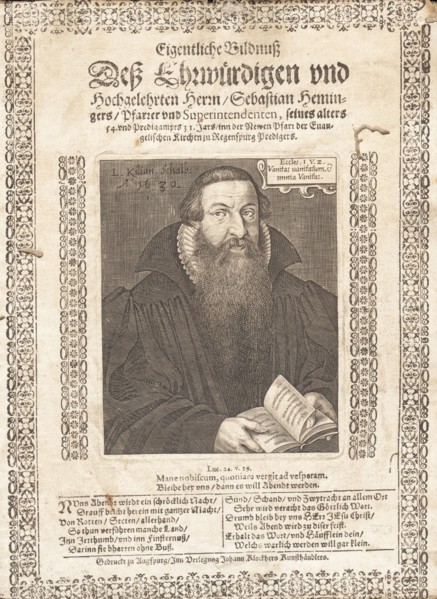 Portrait of Sebastian Hemminger (1577-1628) , 1631.
