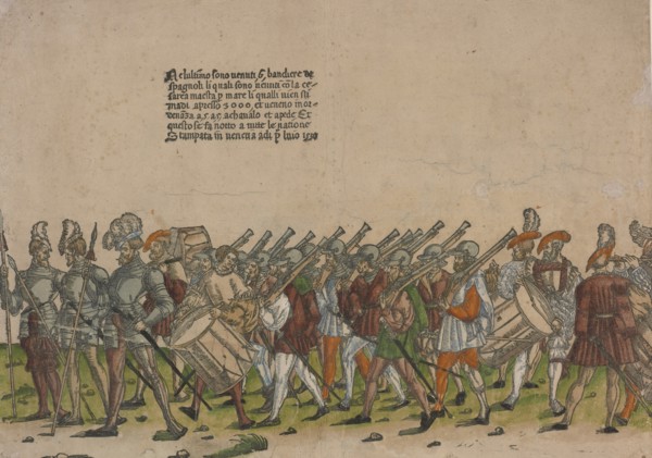Ceremonial Procession in Bologna on 5 November 1529, on the Occasion of Charles V's Coronation by Po