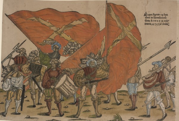 Ceremonial Procession in Bologna on 5 November 1529, on the Occasion of Charles V's Coronation by Po