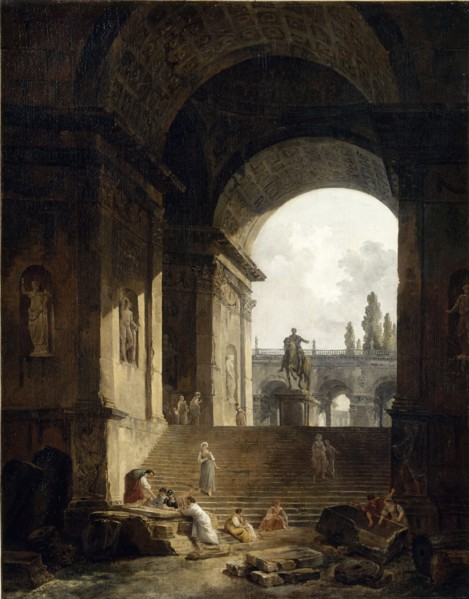 View of the Capitol With the Equestrian Statue of Marcus Aurelius, 1774.
