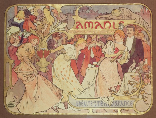 ''Amants'' a comedy at the Theatre de la Renaissance, 1895.