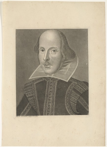 Portrait of William Shakespeare (1564-1616), ca 1625.