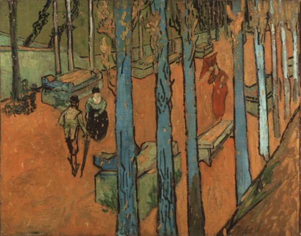 Falling leaves (Les Alyscamps), 1888.
