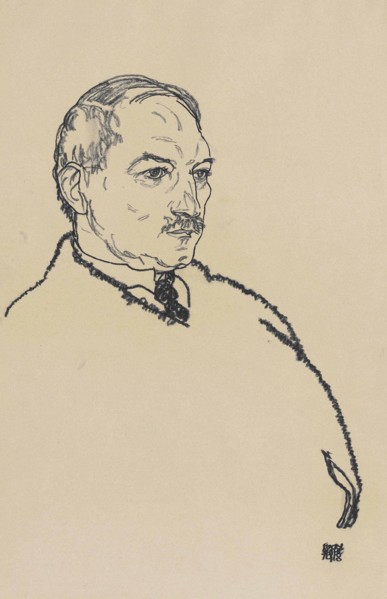Portrait of August Lederer , 1918.