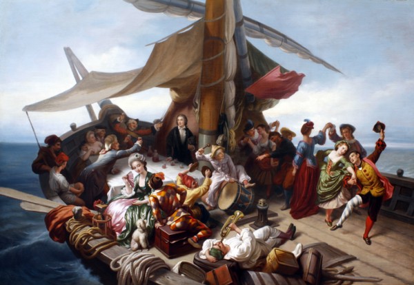 La barca dei comici:: the Carlo Goldoni's journey from Rimini to Chioggia, ca 1855.