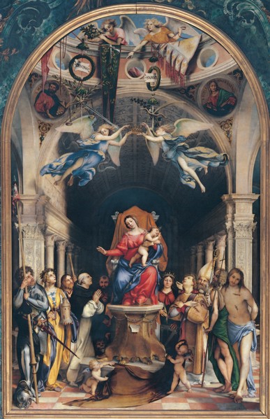 Virgin and Child Enthroned with Saints , 1513-1516.