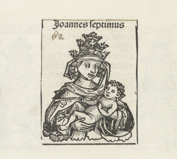 Pope Joan (from the Schedel's Chronicle of the World), 1493.