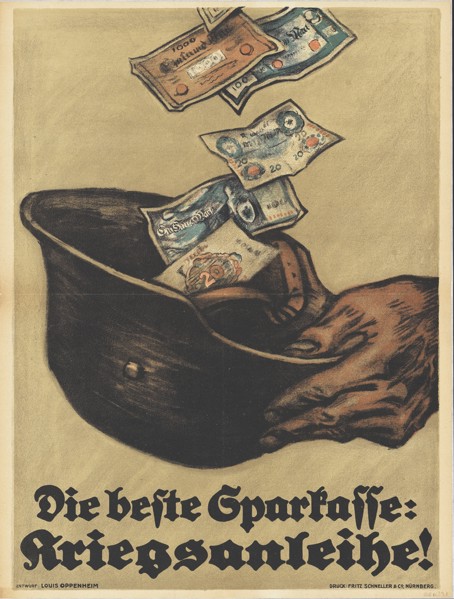The best savings bank: war bonds!, 1918.