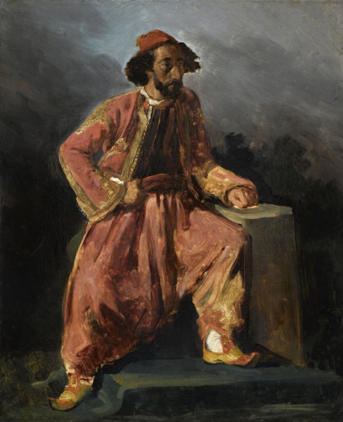 Turc assis. Portrait presume de Paul Barroilhet (1805-1871), 1826.
