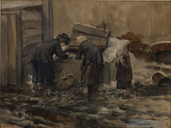 Hungry years in Petrograd, 1919.