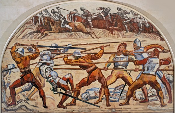 The Battle of Murten. Study, 1917.