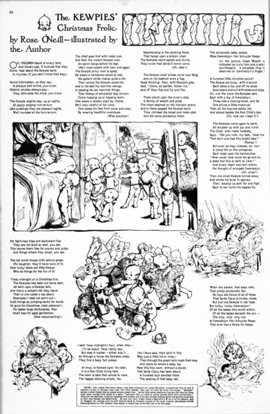 The Kewpies and the Little Browns, (first Kewpies cartoon). From Ladies' home journal and practical