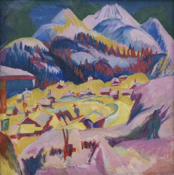 Frauenkirch during the winter, 1918-1919. Creator: Kirchner, Ernst Ludwig (1880-1938).