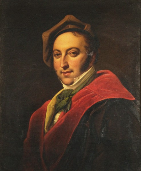 Portrait of the composer Gioachino Antonio Rossini (1792-1868). Creator: Anonymous.
