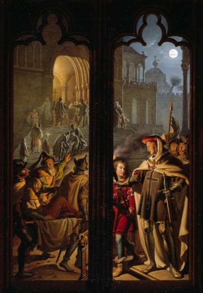 Teutonic Knights as orderlies in Jerusalem, 1824. Creator: Kolbe, Karl Wilhelm, the Younger (1781-1853).