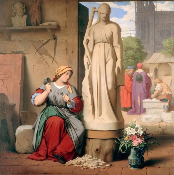 Sabina von Steinbach, 1844. Creator: Schwind, Moritz Ludwig, von (1804-1871).