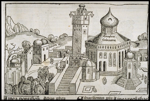 Templum Salomonie (from the Schedel's Chronicle of the World), ca 1493. Creator: Wolgemut, Michael (1434-1519).