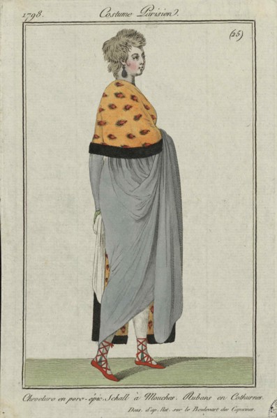 Costume parisien, 1798. Creator: Anonymous.