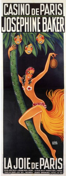 Casino de Paris. Josephine Baker. La Joie de Paris, ca 1932. Creator: Zig (Louis Gaudin) (1882-1936).