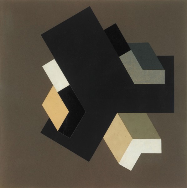 Proun 84, 1923-1924. Creator: Lissitzky, El (1890-1941).