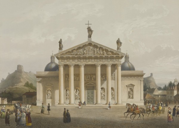 The Cathedral Basilica of St Stanislaus and St Ladislaus of Vilnius, 1847.