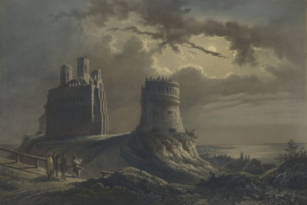 The Ostroh Castle (Ostrogski Castle) in Volhynia, 1847-1852.