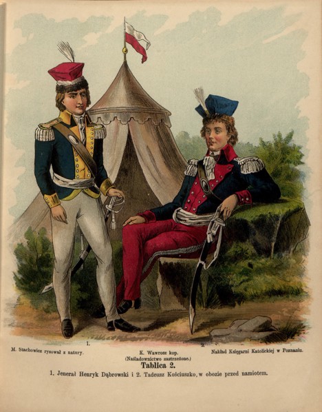 General Jan Henryk Dabrowski and Tadeusz Kosciuszko, Early 19th century.