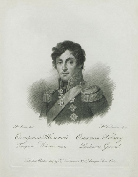 Portrait of Count Alexander Ivanovich Ostermann-Tolstoy (1772-1857), 1813.