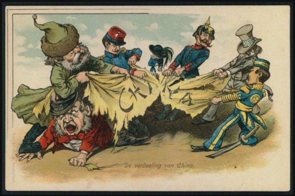 Partition of China at the time of the Boxer Rebellion, 1900.