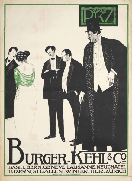 PKZ Burger-Kehl & Co., 1912.