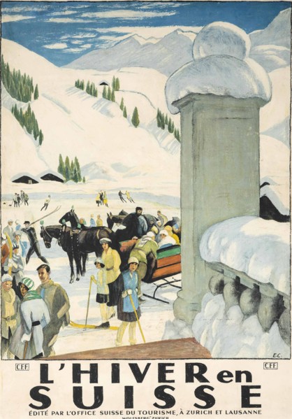 L'Hiver en Suisse, 1921.