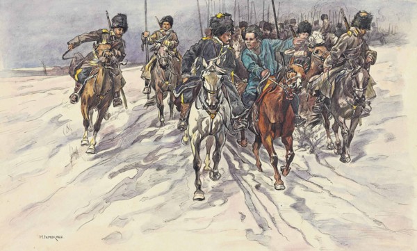 The Russo-Japanese War: a detachment of Baikal Cossacks, 1904.
