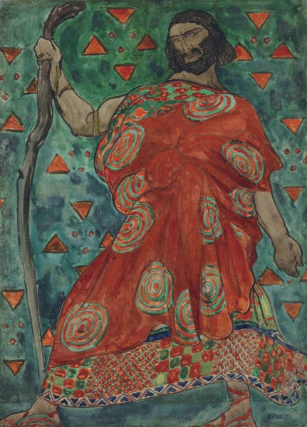 Costume design for the tragedy Antigone after Sophocles, ca 1904-1906.