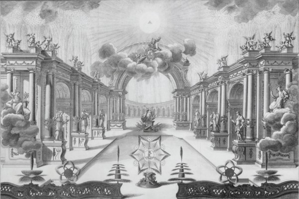Fireworks on the occasion of the coronation of Empress Catherine II in September 1762 in Moscow, 176