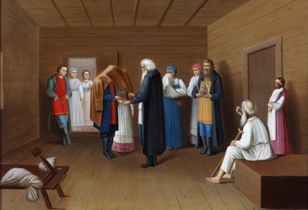 An engagement, Mid of the 19th century.
