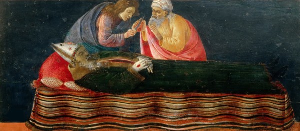 The Extraction of the Heart of Saint Ignatius (predella panel of the St Barnabas Altarpiece), ca 148