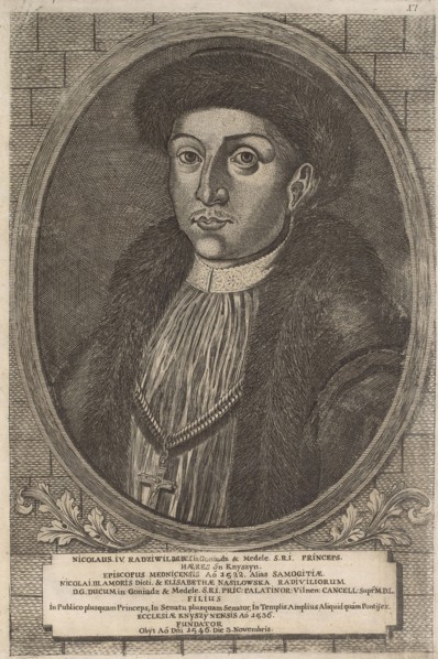 Nicolas III Radziwill (1492-1530), Bishop of Samogitia. From: Icones Familiae Ducalis Radivilianae,