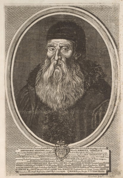 Voyszundus I. Christian (?-1412). From: Icones Familiae Ducalis Radivilianae, 1758.