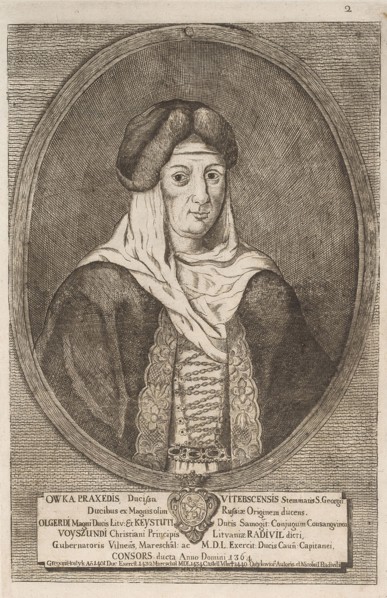 Owka Prakseda Radziwill. From: Icones Familiae Ducalis Radivilianae, 1758.
