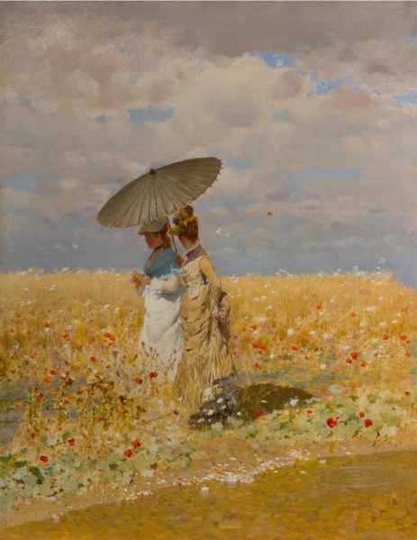 Between The Ears Of Wheat.
