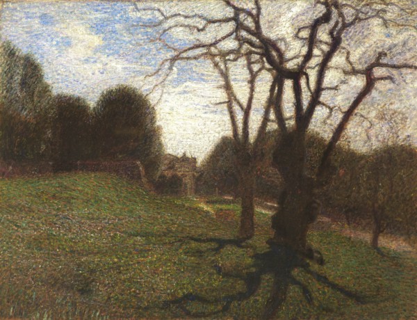 Trees and clouds at Villa Borghese, 1906.