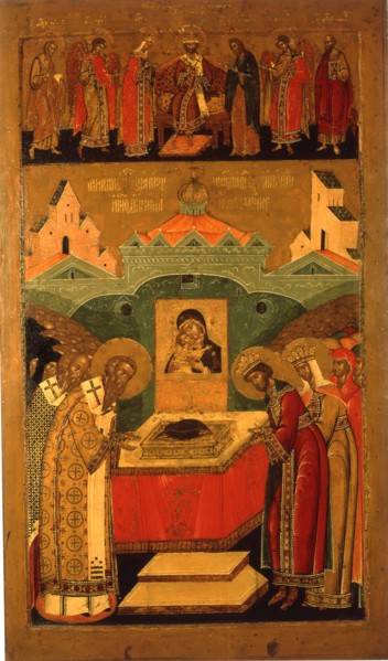 The Deposition of the Robe of the Mother of God, First Half of 17th century.