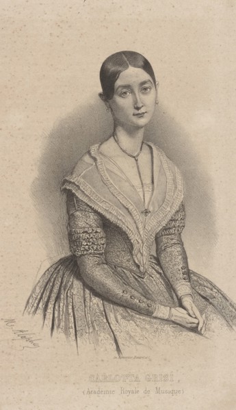 Ballet dancer Carlotta Grisi (1819-1899), Early 1840s.