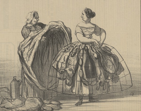 De l'utilité de la crinoline pour frauder l'octroi (On the usefulness of the crinoline to smugglers)
