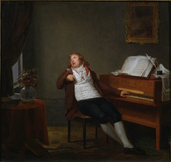 Portrait of the pianist and composer Johann Ladislaus Dussek (1760-1812), 1795.