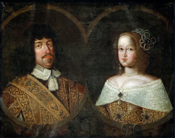 Portrait of King Frederick III of Denmark (1609-1670) and Sophie Amalie (1670-1710), Duchess of Brun
