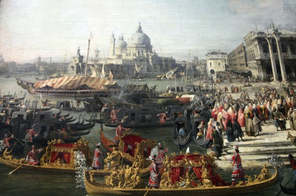 'Reception of the French Ambassador in Venice', 1726-1727. Artist: Canaletto